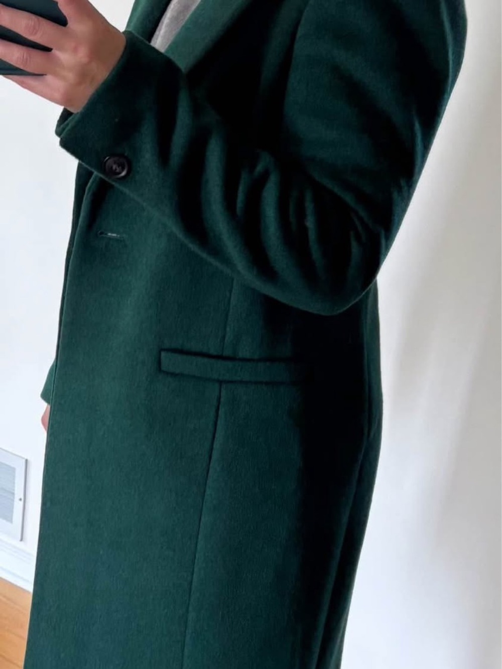 RW&CO. Dark Green Women's Pea Coat Medium New